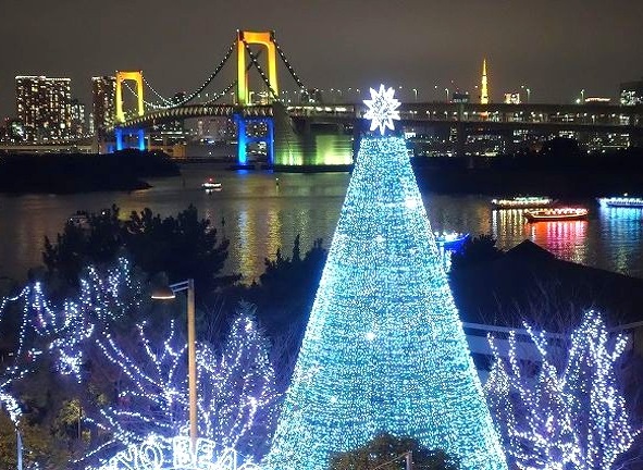 odaiba illumi tree 1